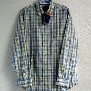 Tommy Bahamas Plaid Long Sleeve Shirt.